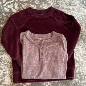 Toddler boy sweatshirt/Henley bundle 4T